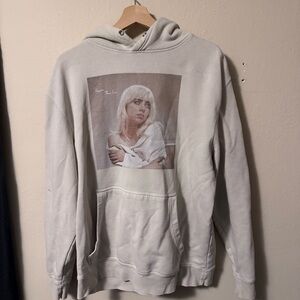 Billie Eilish Happier Than Ever graphic hooded sweatshirt Size Large